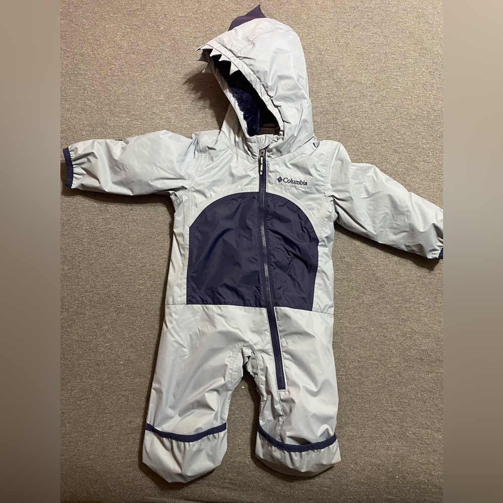 Columbia Infant Snowsuit in Blue and grey